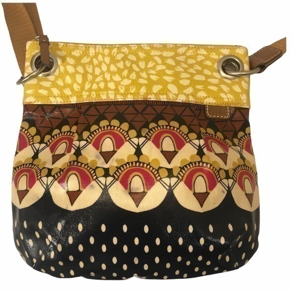 Fossil keyper safari messenger bag NWT